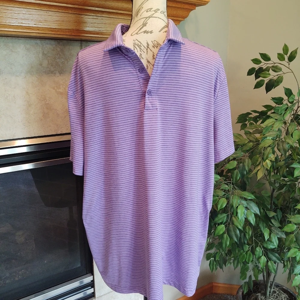 Members Mark Purple Stripped XL Polo! - Picture 2 of 8